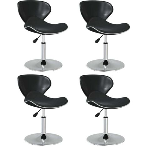 Chaises à manger lot de 4-Chaises de Salle à Manger-Chaise de cuisine noir similicuir 129339 (1/5)