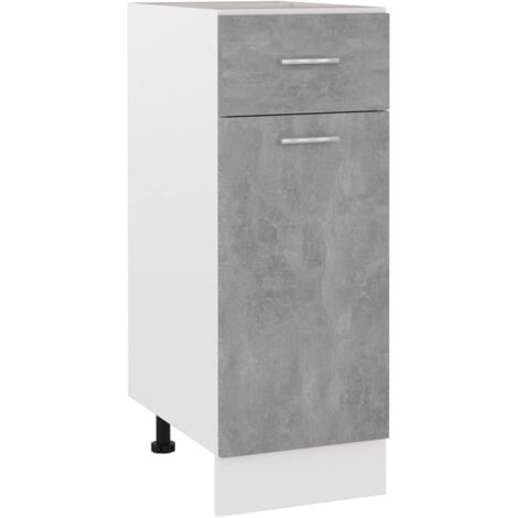 Armoire à tiroirs "Lyon"-Meuble de rangement avec tiroir Gris béton 30 x 46 x 81,5 cm Bois d'ingénierie 891598 (1/5)