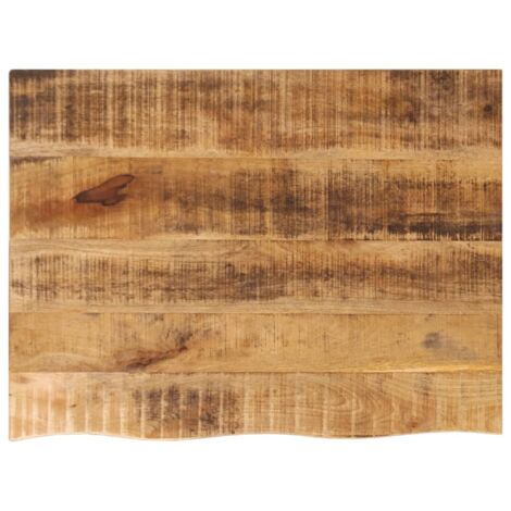Dessus de table-Plateau de Table de Remplacement 90x60x2,5 cm bord vif bois massif manguier brut 748297 (1/5)