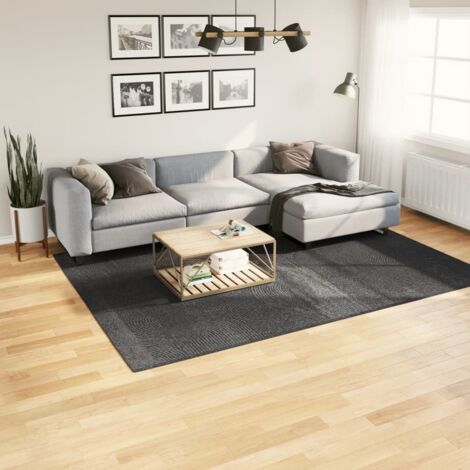 Tapis-Tapis de salon-Tapis Chambre IZA poils courts style scandinave anthracite 200x280 cm 872938 (1/5)
