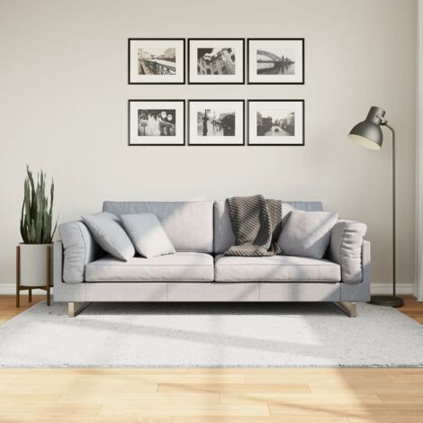 Tapis-Tapis de salon-Tapis Chambre OVIEDO à poils courts gris 140x200 cm 168093 (1/5)