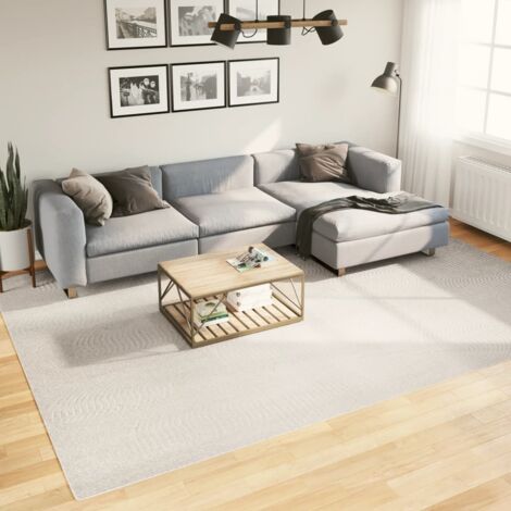 Tapis-Tapis de salon-Tapis Chambre IZA poils courts style scandinave crème 240x340 cm 518719 (1/5)