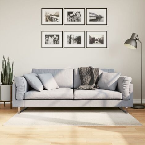 Tapis-Tapis de salon-Tapis Chambre IZA poils courts style scandinave crème 80x150 cm 162124 (1/5)