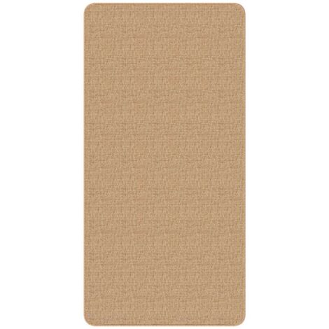 Tapis en jute avec support en latex-Tapis de salon-Tapis Chambre 80x160 cm Naturel 678534 (1/5)