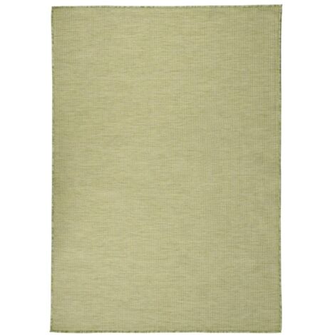 Tapis à tissage plat d'extérieur-Tapis de Jardin 140x200 cm Vert 377695 (1/5)