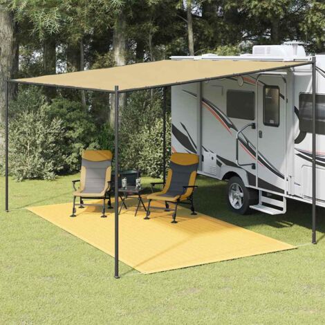 Tapis de tente-Tapis d'extérieur 250x400 cm Beige 488362 (1/5)