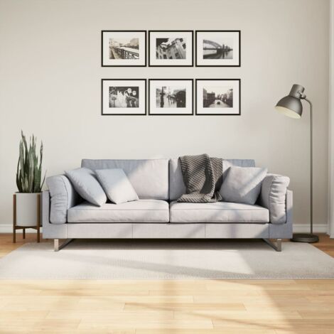 Tapis-Tapis de salon-Tapis Chambre IZA poils courts style scandinave crème 100x200 cm 281498 (1/5)