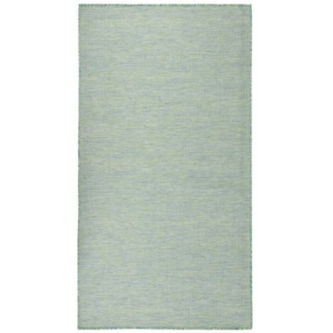 Tapis à tissage plat d'extérieur-Tapis de Jardin 140x200 cm Turquoise 791477 (1/5)