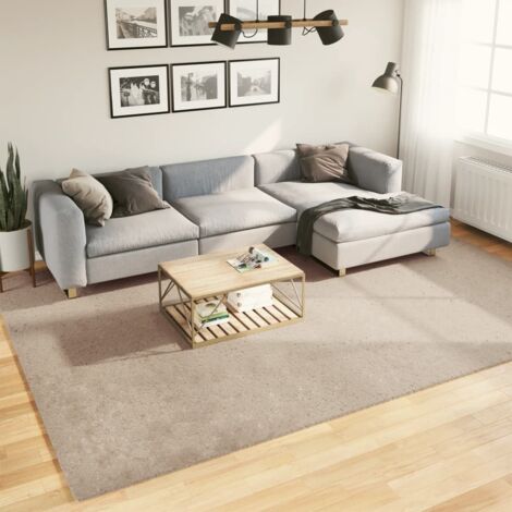 Tapis-Tapis de salon-Tapis Chambre HUARTE à poils courts doux et lavable sable 240x340 cm 995963 (1/5)