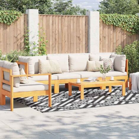 Tapis d'extérieur-Tapis de Jardin ARAKIL Blanc et noir 190x290 cm PP 739862 (1/5)