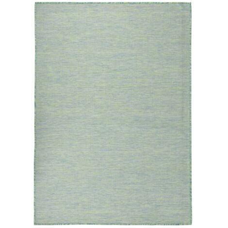Tapis à tissage plat d'extérieur-Tapis de Jardin 200x280 cm Turquoise 556127 (1/5)