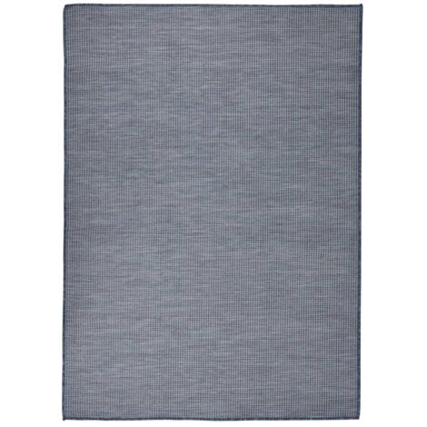 Tapis à tissage plat d'extérieur-Tapis de Jardin 200x280 cm Bleu 685676 (1/5)