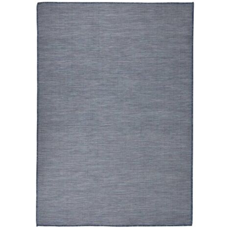 Tapis à tissage plat d'extérieur-Tapis de Jardin 160x230 cm Bleu 762096 (1/5)