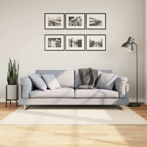 Tapis-Tapis de salon-Tapis Chambre OVIEDO à poils courts beige 120x120 cm 869252 (1/5)