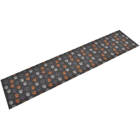Tapis de cuisine lavable-Tapis de salon-Tapis Chambre impression de pattes 60x300 cm velours 545563 (1/5)