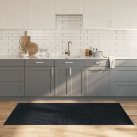 Tapis-Tapis de salon-Tapis Chambre rectangulaire gris 100x200 cm bambou 286031 (1/5)