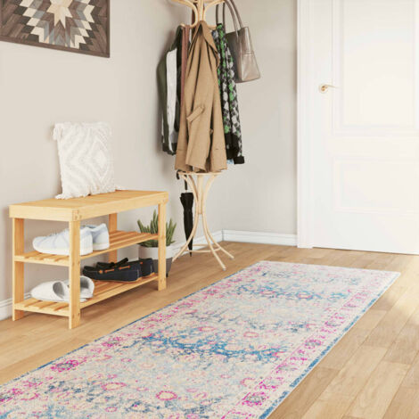 Tapis-Tapis de salon-Tapis Chambre lavable multicolore 80x300 cm antidérapant 110976 (1/5)