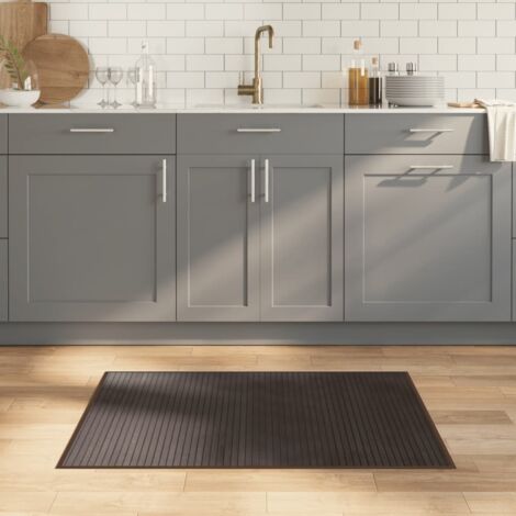 Tapis-Tapis de salon-Tapis Chambre rectangulaire marron foncé 70x100 cm bambou 613099 (1/5)