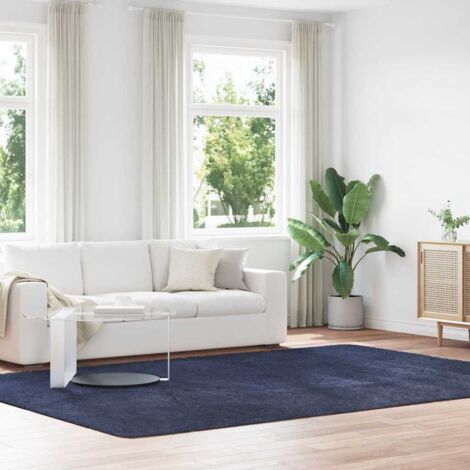 Tapis shaggy à poils longs-Tapis de salon-Tapis Chambre NAVARRA bleu marine 240x340 cm 977332 (1/5)