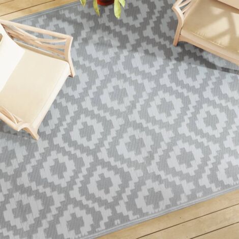 Tapis d'extérieur-Tapis de Jardin ARAKIL Gris 190x290 cm PP 115074 (1/5)