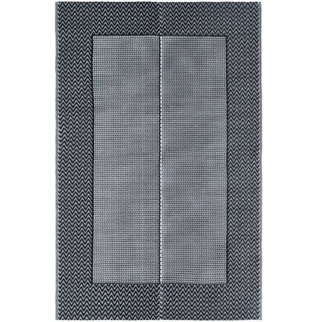 Tapis De Salon Housse De Rêve 120x180 Cm - Polyester Noir Et Blanc