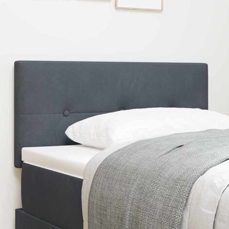 Tête de lit-Panneau de lit Montage mural Gris foncé 80 cm Velours 409775 (1/5)