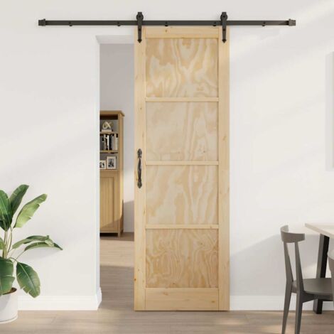 Porte Coulissante-Porte intérieure ORKDAL Marron 78 x 232 cm Bois ...