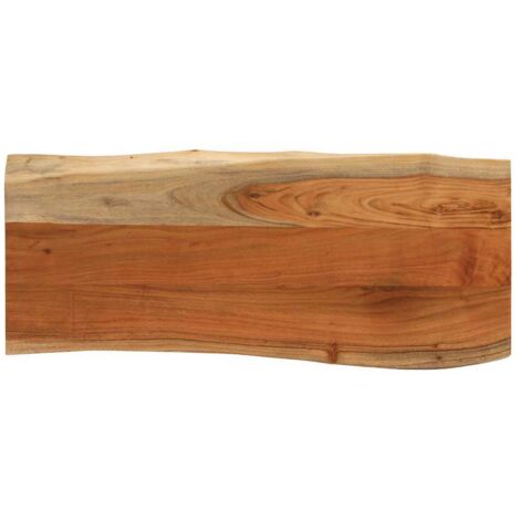 Dessus de table-Plateau de Table de Remplacement 90x40x3,8 cm rectangulaire bois massif acacia 213960 (1/5)