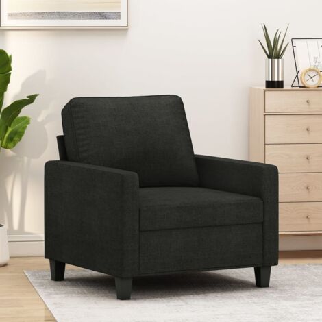 Fauteuil-Chaise de relaxation-Fauteuil Relax Noir 60 cm Tissu 268353 (1/5)