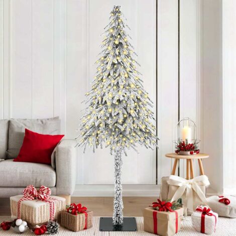 Sapin De Noël Artificiel LED 300 Cm - Cône Avec 310 LEDs Blanc Froid, 8 Effets Lumineux, étoile Incluse, Base Stable, Alimentation USB