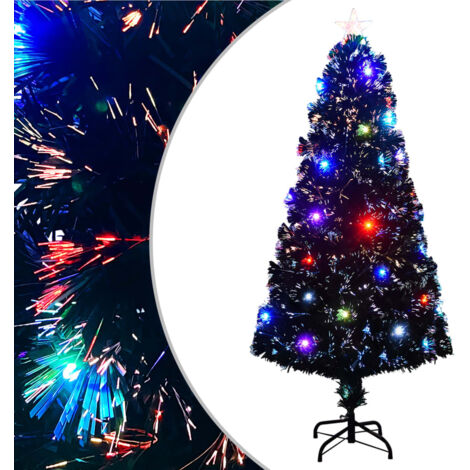 Arbre de Noël pré-éclairé avec support-Décoration de Fête pour Noël 150