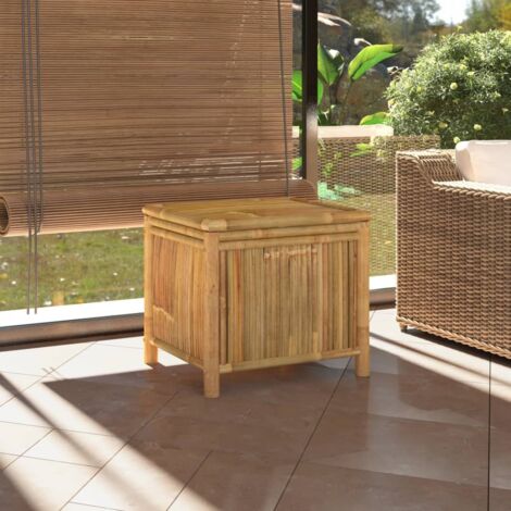 Boîte de rangement de jardin-Coffre de rangement-Stockage Rangement 60x52x55 cm Bambou 880615 (1/5)