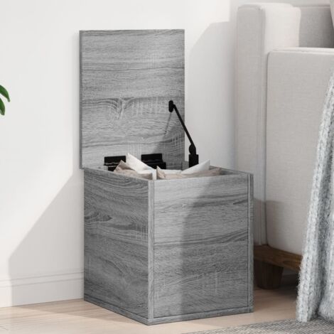 Boîte de rangement-Coffre de rangement-Stockage Rangement sonoma gris 30x35x35 cm bois d'ingénierie 574287 (1/5)