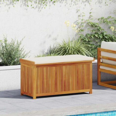 Boîte à coussins d'extérieur-Coffre de rangement-Stockage Rangement 113x50x60,5cm bois massif d'acacia 209855 (1/5)