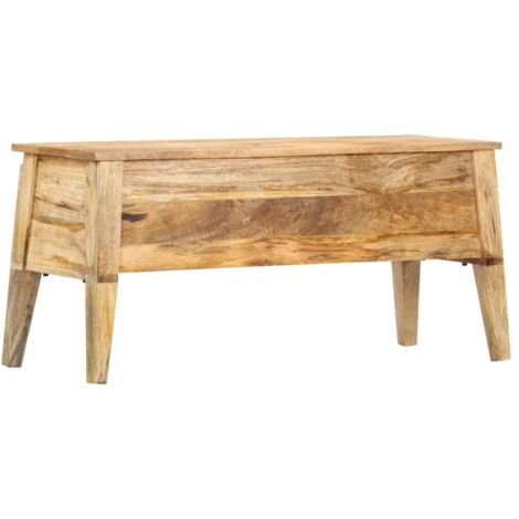 Boîte de rangement-Coffre de rangement-Stockage Rangement 99x35x48 cm Bois de manguier solide 330428 (1/5)