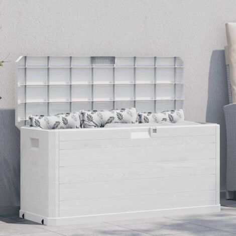 Boîte de rangement de jardin-Coffre de rangement-Stockage Rangement 280 L Gris clair 861303 (1/5)