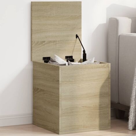 Boîte de rangement-Coffre de rangement-Stockage Rangement chêne sonoma 40x42x46 cm bois d'ingénierie 715349 (1/5)