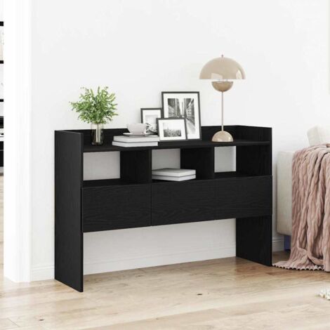 Buffet avec tiroir-Meuble de rangement Noir 105 x 30 x 70 cm Bois d'ingénierie 163841 (1/5)