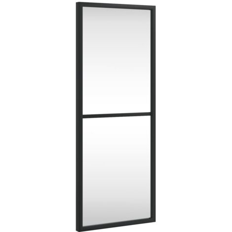 Miroir mural noir 60x100 cm rectangulaire fer - Miroir Mural - Miroir