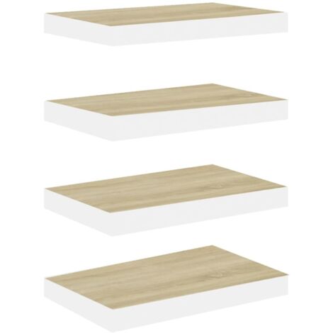 Sezanrpt Lot de 2 étagères murales transparentes de 22,9 cm, petite étagère flottante en acrylique pour mur, décoration de chambre, économie d'espace, organiseur d'articles