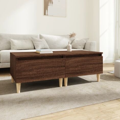 Tables d'appoint 2 pcs-Table basse-Table Salon Chêne marron 50x46x35 cm Bois ingénierie 265452 (1/5)
