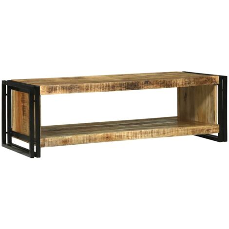 Table basse-Table Salon 120 x 50 x 38 cm Bois de manguier brut massif 665945 (1/5)