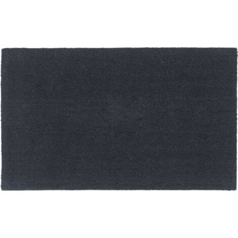 Tapis de porte-Paillasson gris foncé 90x150 cm fibre de coco touffeté 491744 (1/5)