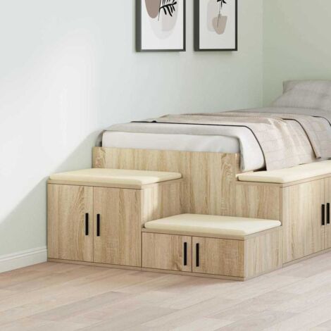 Armoire de rangement-Meuble de stockage Chêne sonoma 127 x 41 x 40 cm 751345 (1/5)