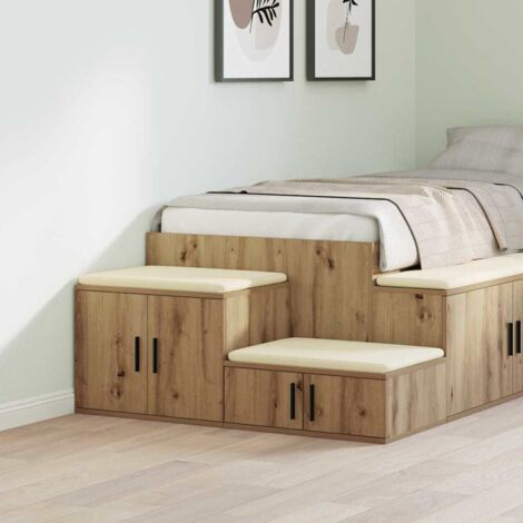 Armoire de rangement-Meuble de stockage chêne artisanal 127 x 41 x 40 cm 714178 (1/5)