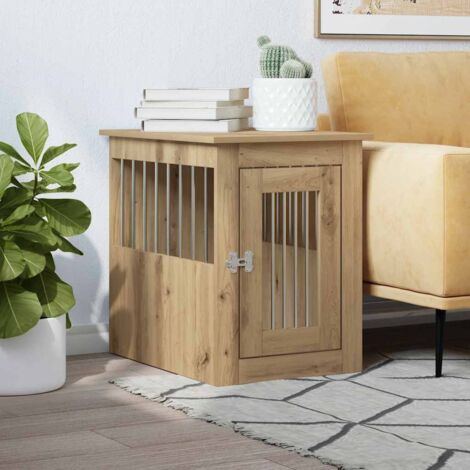 Meuble de cage pour chiens-Abri pour chien chêne artisanal 45x62x59 cm 458901 (1/5)