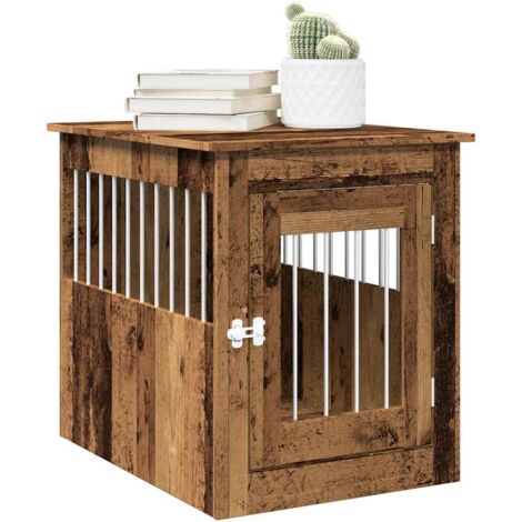 Meuble de cage chiens-Abri pour chien vieux bois 55x75x65 cm bois d'ingénierie 354411
