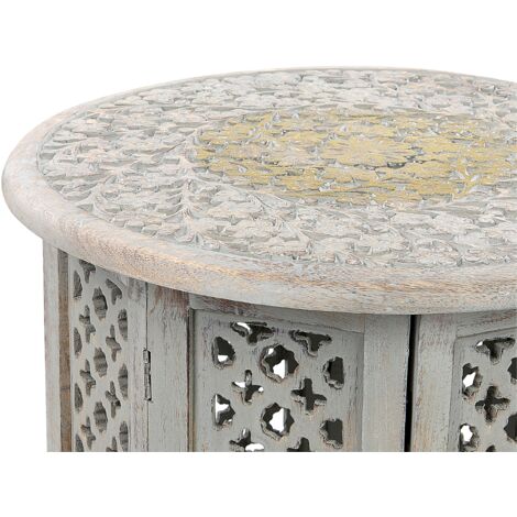 Porzellanhocker Depose Asie Style Table D'Appoint la Main Lotus Fleur
