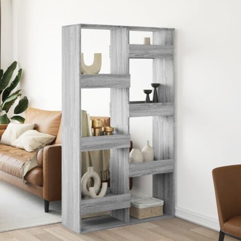 Cloison de séparation-Paravent-Séparateur de pièce sonoma gris 100x33x175 cm bois ingénierie (1/5)