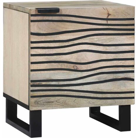 Tables de chevet-Table de nuit Naturel 40 x 33 x 46 cm 581837 (1/5)